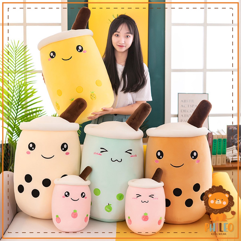 Boneka boba jumbo 60cm/boba milk tea isi padat