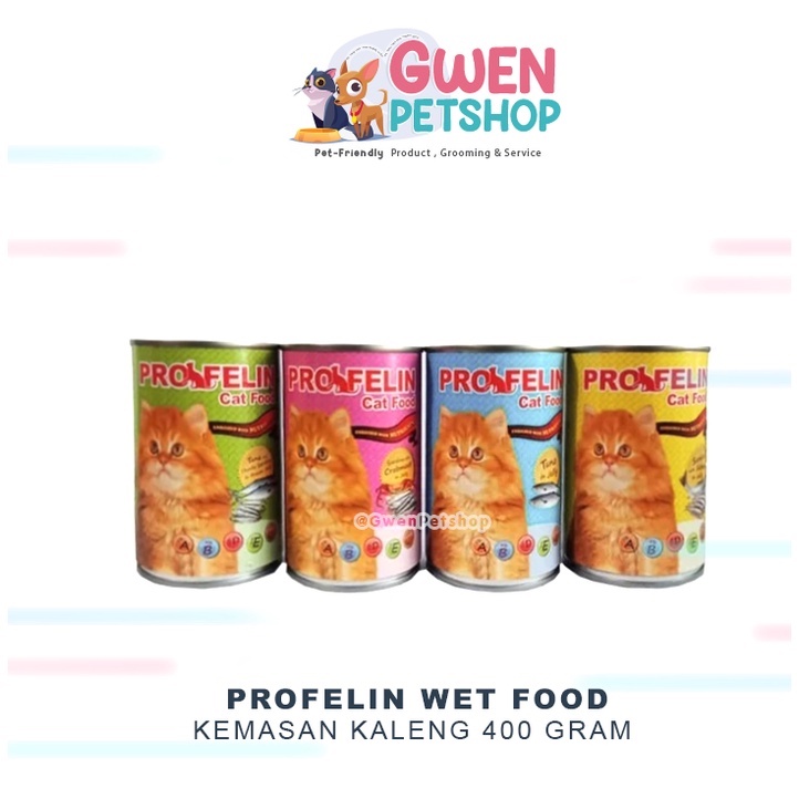 Profelin Kaleng 400gr / Makanan Kucing Basah / Profelin Wetfood / Profelin Can
