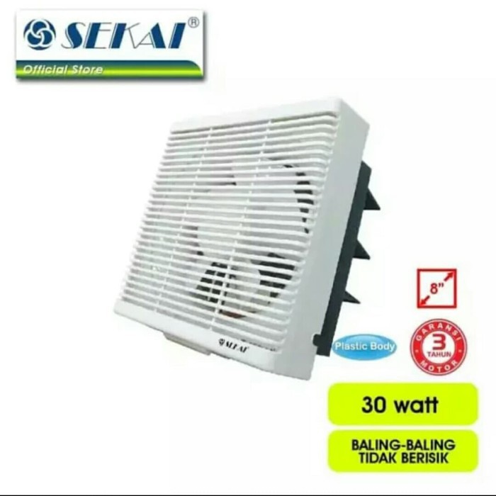 SEKAI WEF 890 EXHAUST FAN KIPAS ANGIN VENTILASI FAN  SEKAI WEF 890 Exhaust Fan Dinding