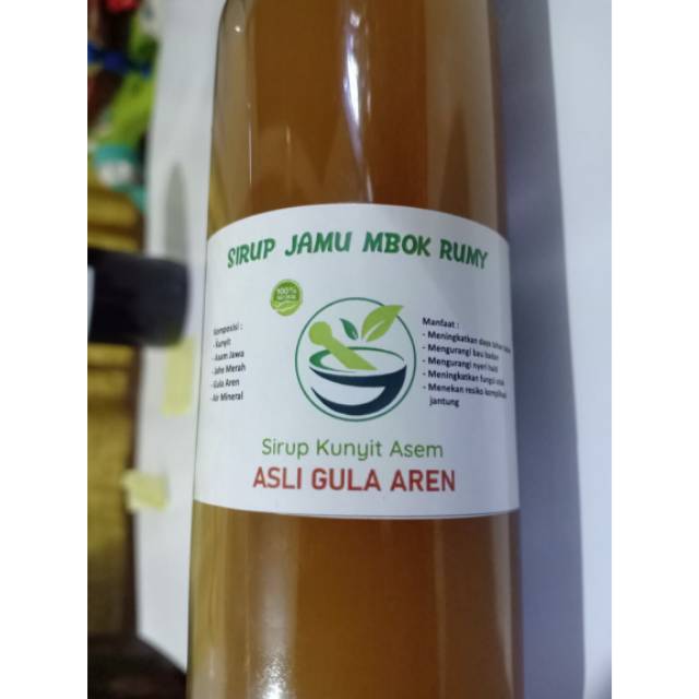 

Sirup Jamu Kunyit Asem / Jamu Kunyit Asem / Jamu Kunir Asem / Jamu alami 100%