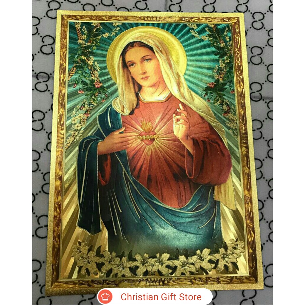 POSTER FOIL EMAS BUNDA MARIA