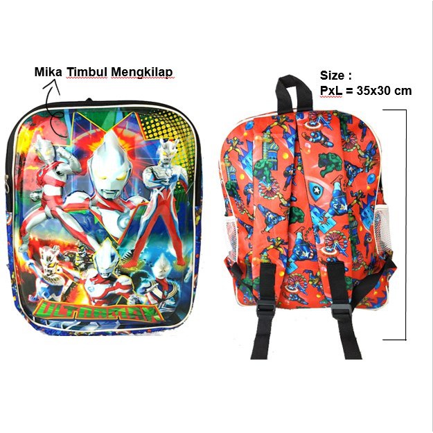 TREND TAS RANSEL PUNGGUNG SEKOLAH ANAK SD TIMBUL 3D