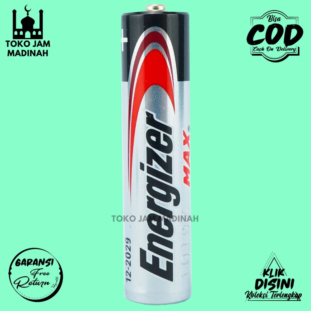 Batu Baterai Jam Dinding Energizer AAA Awet Batre Hitam Original