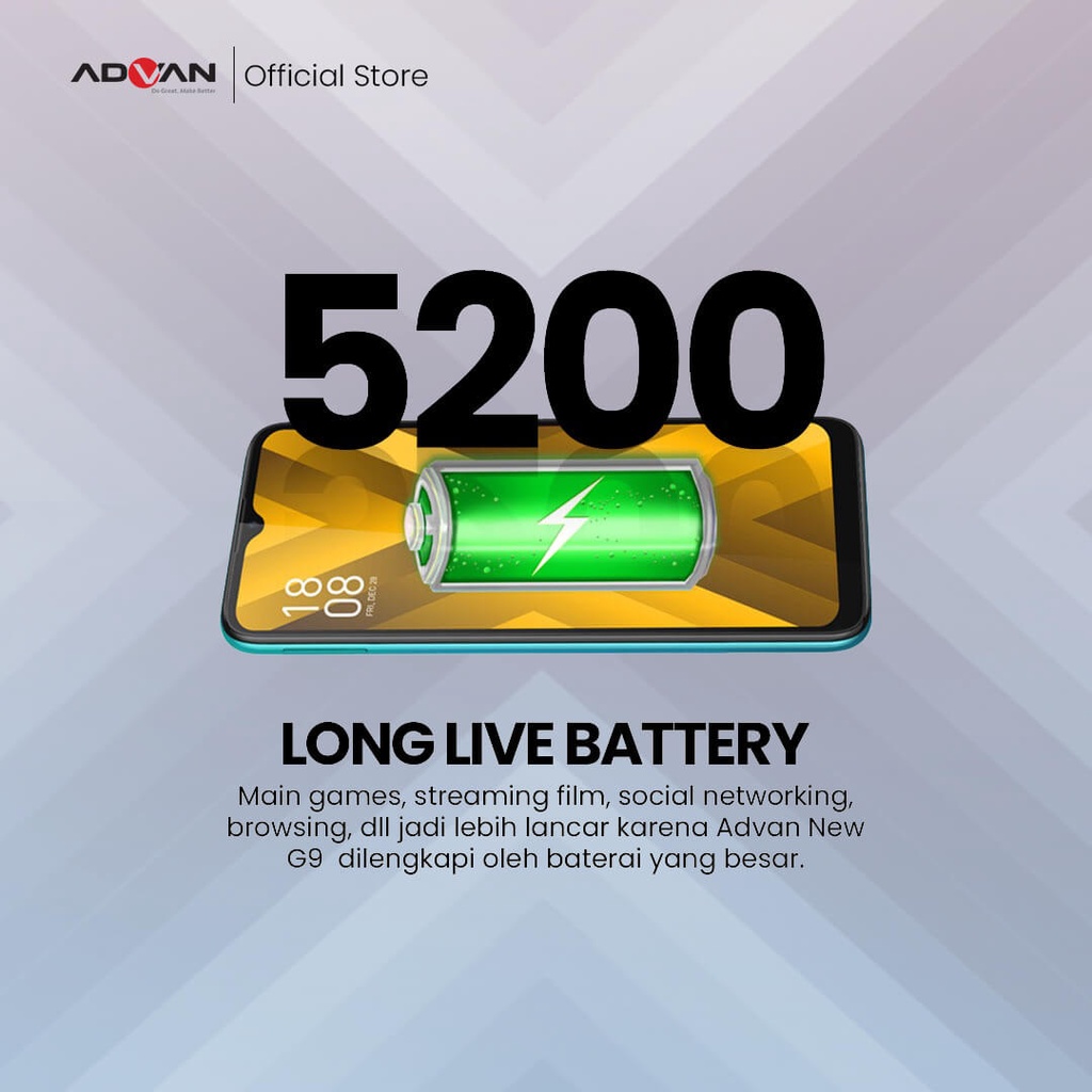 Advan G9 Perfecto (Gold Blue) 6.6 HD+ 4GB 32GB Octacore 1.6GHz Android 10 Garansi Resmi-5