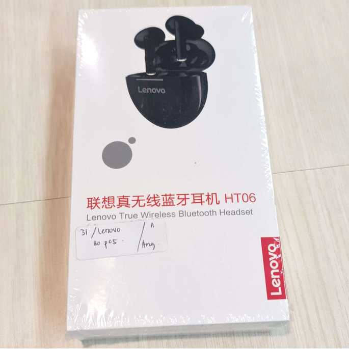 Lenovo TWS Earphone True Wireless Bluetooth 5.0 with Dock Earphone TWS Kualitas Suara Jernih Koneksi Bluetoth