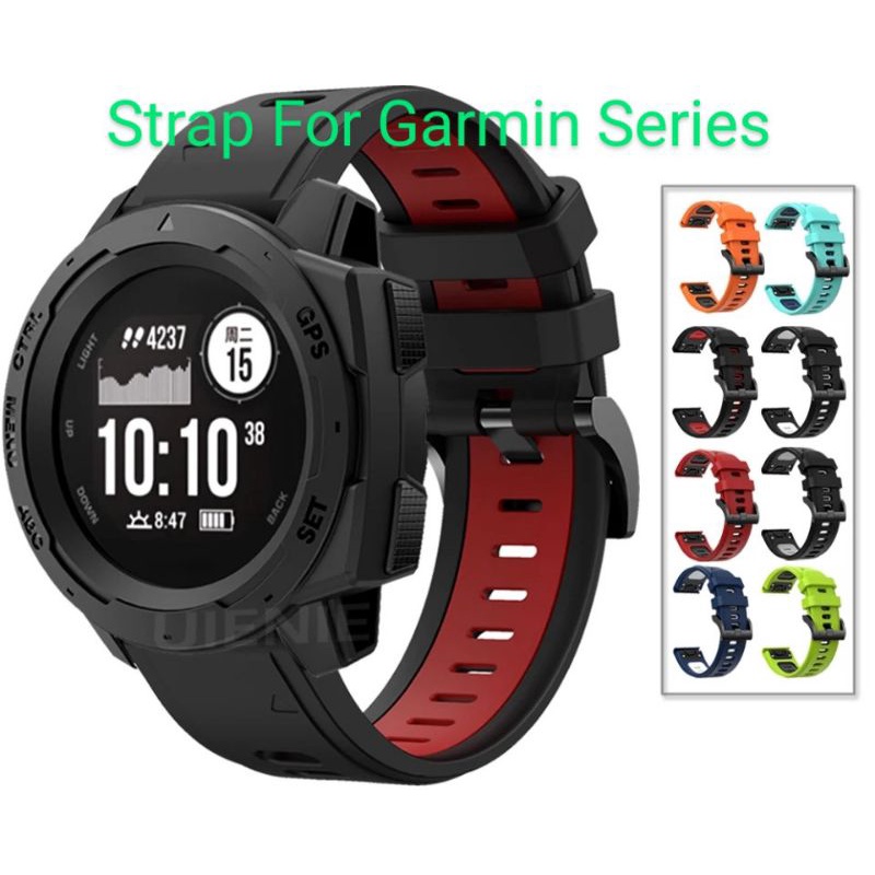 Strap Silikon High Quality For Smartwatch Garmin Instinct/Fenix/Forerunner/Quatix