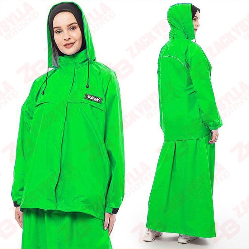 Jas Hujan Wanita Acold Setelan Jaket - ROK