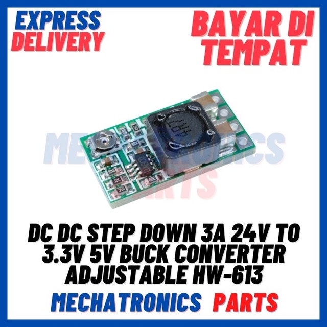 [PSU-9058] DC DC STEP DOWN 3A 24V TO 3.3V 5V BUCK CONVERTER ADJUSTABLE HW-613