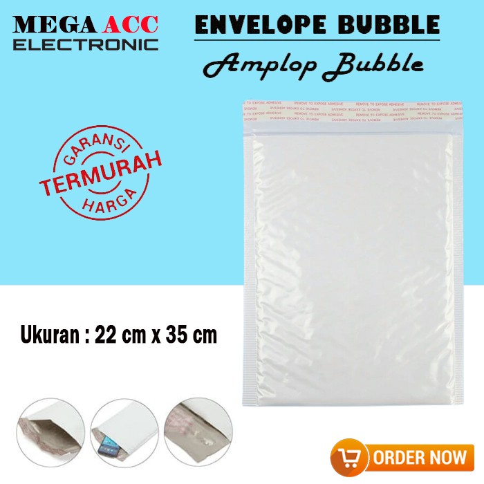 

Kantong Amplop Express Bubble Bag Matte Pearl Envelope - Ukuran : 22 x 35 Cm