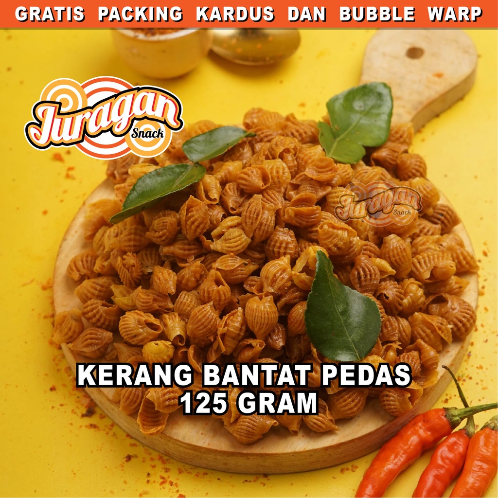 MAKARONI KERANG PEDAS DAUN JERUK 125 gram snack kiloan makanan ringan jajanan cemilan camilan pedas 