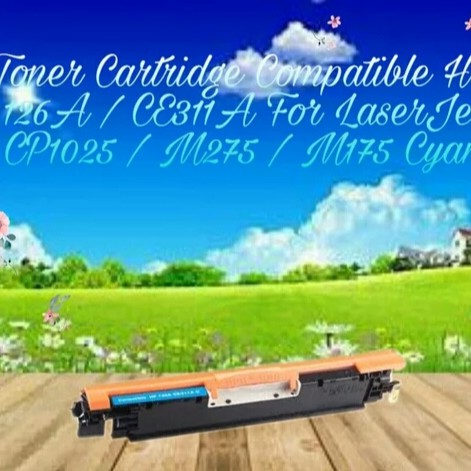 Toner Cartridge Compatible HP 126A CP1020 CP1025 CP1025nw M175 M175a M175nw M275nw CE311A Cyan