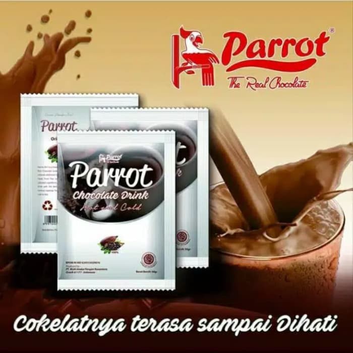 

COKLAT MINUMAN SERBUK CHOCOLATE PARROT CHOCODRINK HOT COKELAT BUBUK COCOA POWDER DARK COLD PERMEN
