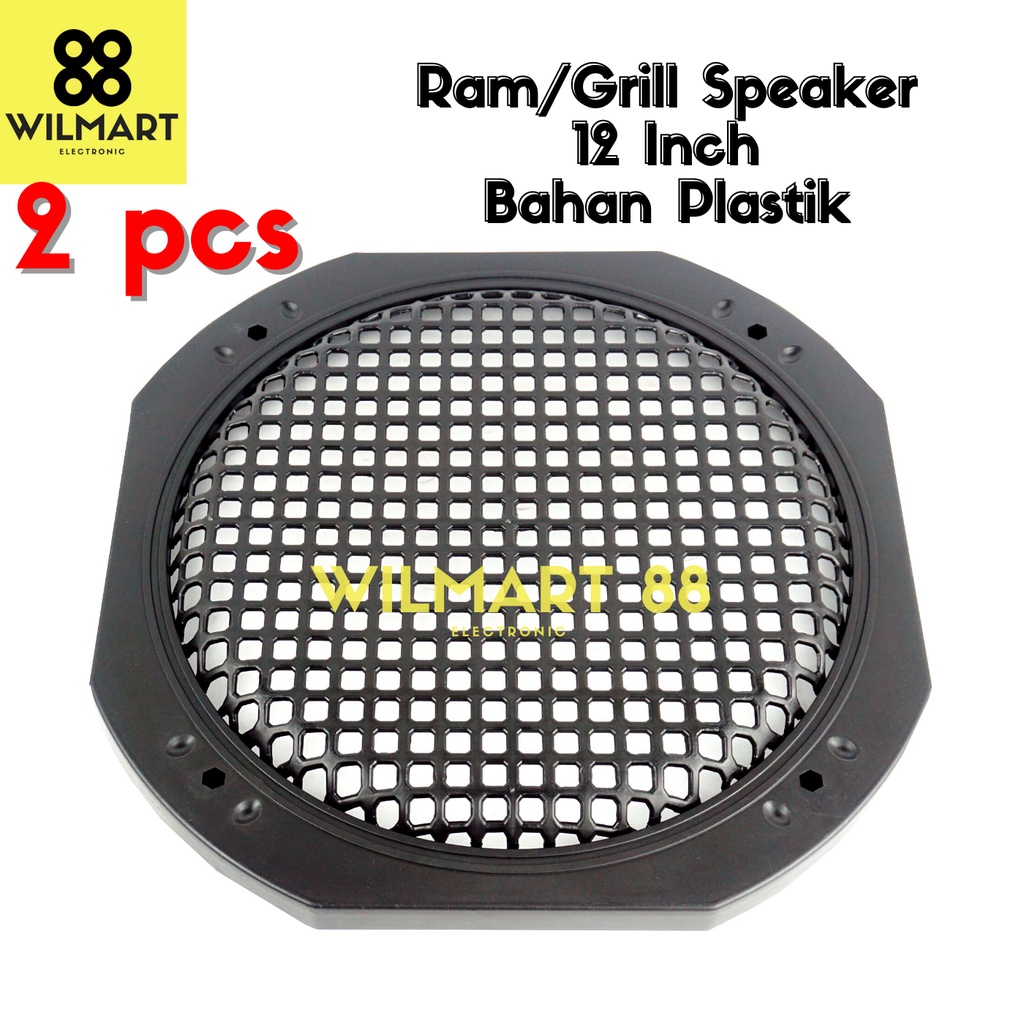 [2PCS] RAM Tutup Grill Speaker 12 Inch / 12in &quot; Bahan Plastik | Good Quality