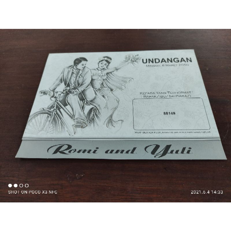 UNDANGAN BLANGKO ERBA 88149