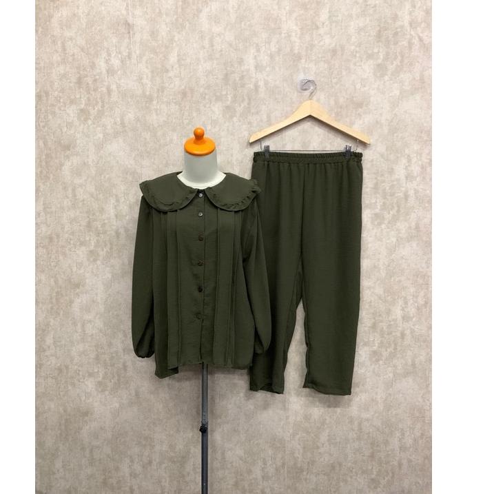 Laku keraz--KIRANA SETCEL CRINKLE ONE SET KANCING HIDUP BUSUI GROSIR ECER PGMTA