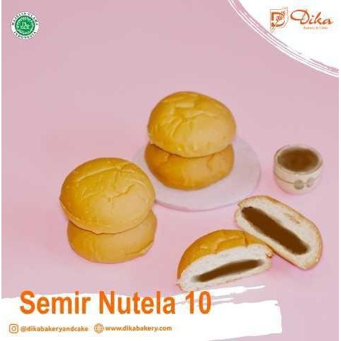 

Roti Semir Nutela Pack 10 Dika Bakery