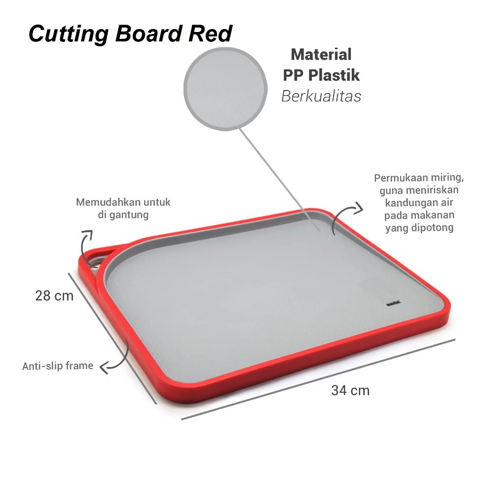 MAXIM TOOLS CUTTING BOARD RED / TELENAN MTCUTBD