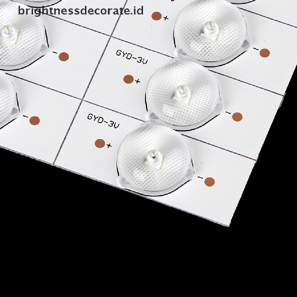 50pcs Lampu Manik-Manik 3v Smd Dengan Filter Lensa Optik Untuk Led 32-65 Inch