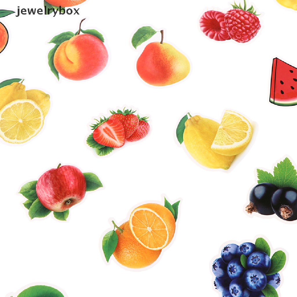 50 PCS Stiker Motif Buah Untuk Dapur