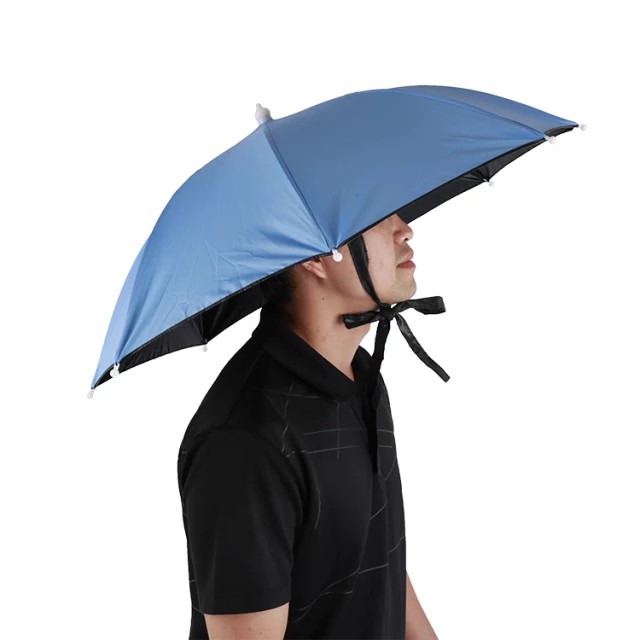 Topi Payung - Payung topi - Payung Kepala Payung Mancing Hiking Outdoor Jumbo Besar 70CM dengan Tali