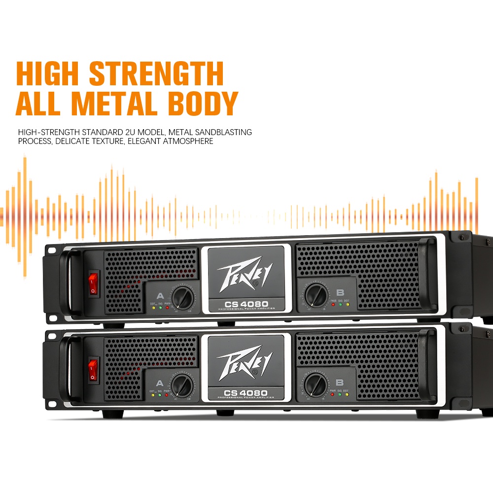 NEW BAXS CS4080 Audio Amplifier Two Channels 8 Ohm 1600 Watt H Category Professional Stage Performance KTV Amplifier COD