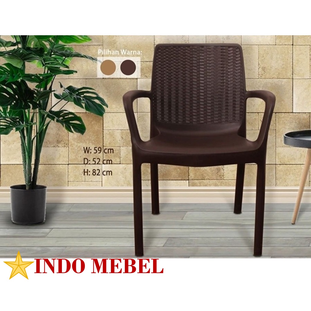 SET Kursi Teras Plastik Olymplast ( 2 Kursi + 1 Meja ) OL502 MURAH