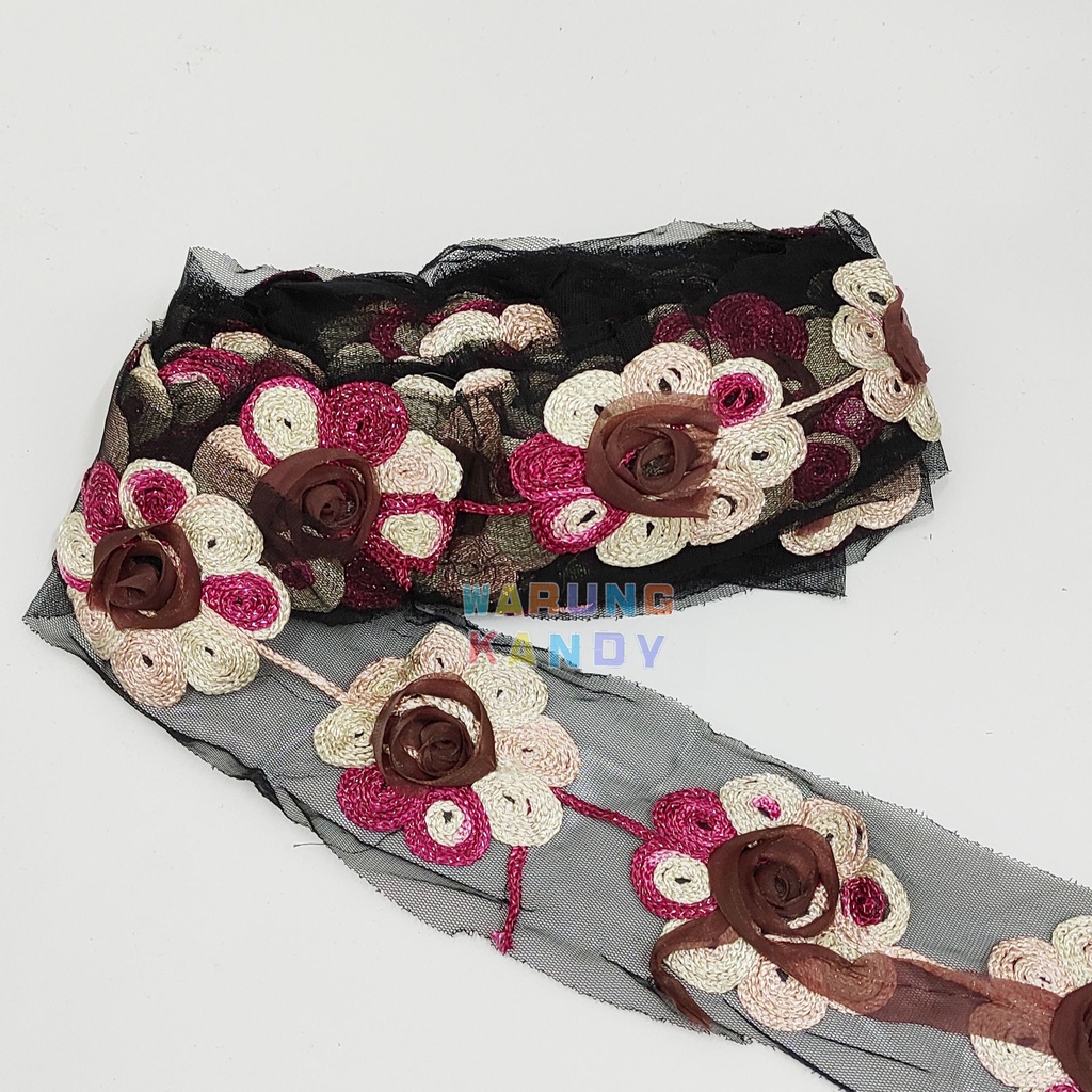 Renda R8521 Coklat Merah