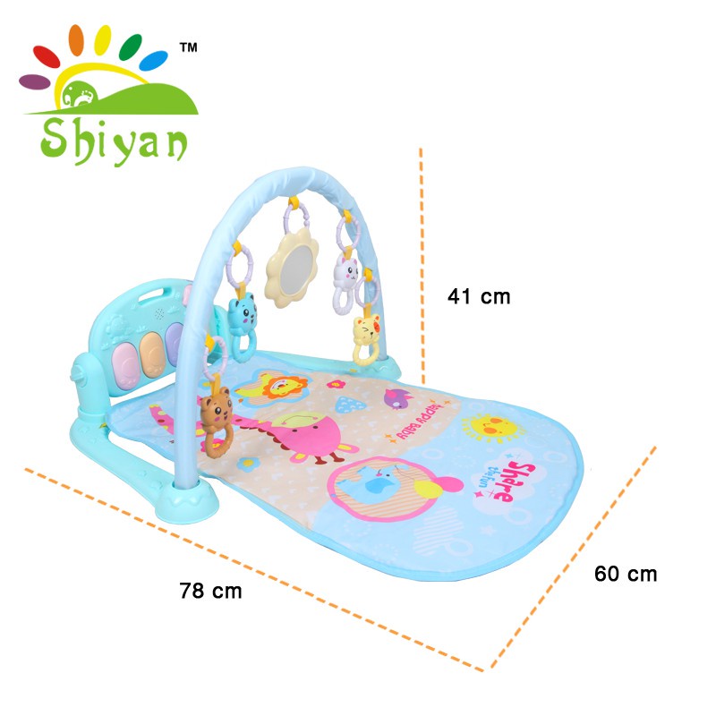 Baby Gym Playmate Alas Matras Mainan Bayi Set Music Piano Playgym