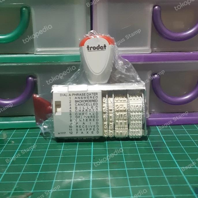 

Stempel Tanggalan Teks Trodat 1117/L Phrases & Dater Stamp