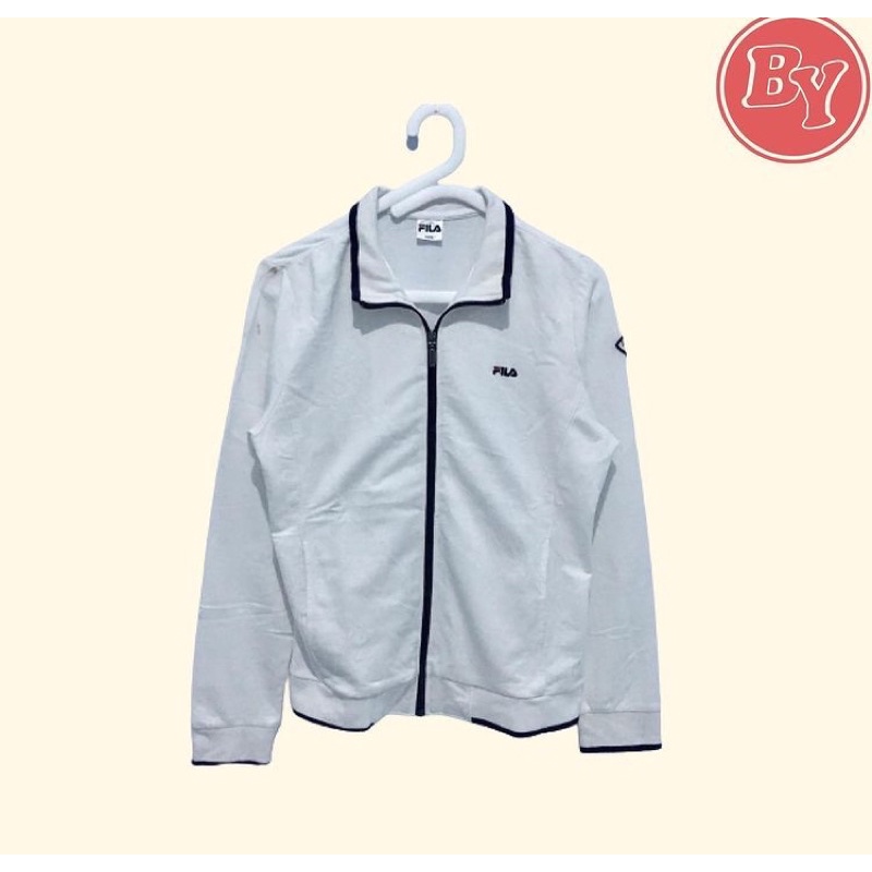 FILA ITALIA Jaket Tracktop Preloved - Warna Putih