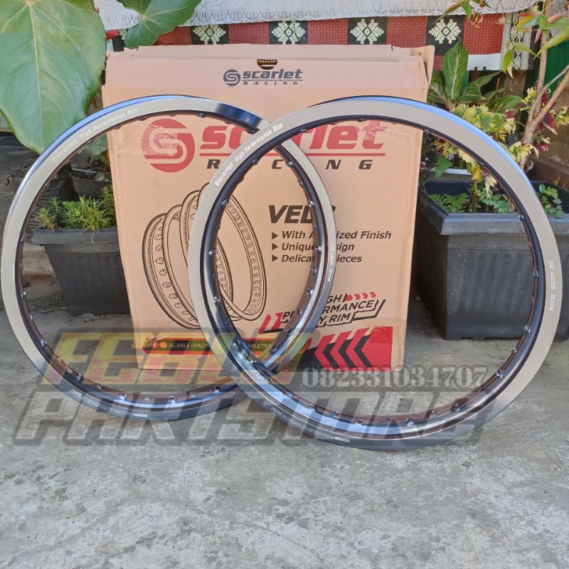 VELG SCARLET 17X160 17X185 GREY TITANIUM VELG SCARLET GREY TITANIUM RING 17 160/185 VELG SCARLET 16X