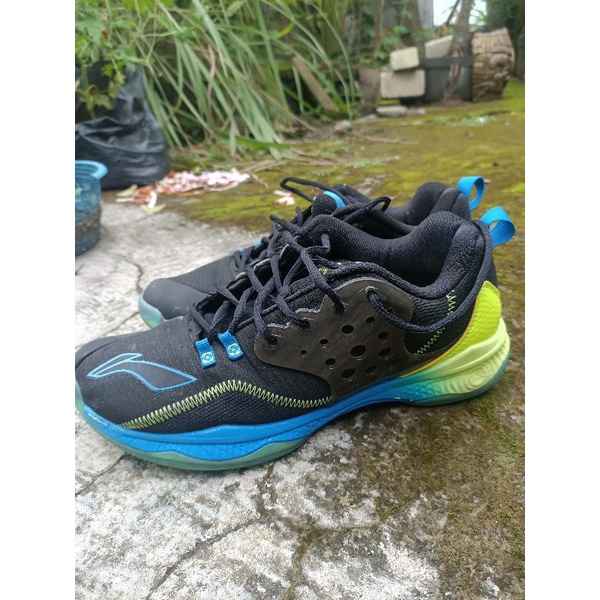 SEPATU Badminton Lining AYTQ021 / AYTQ 021 Halberd II V2 Black