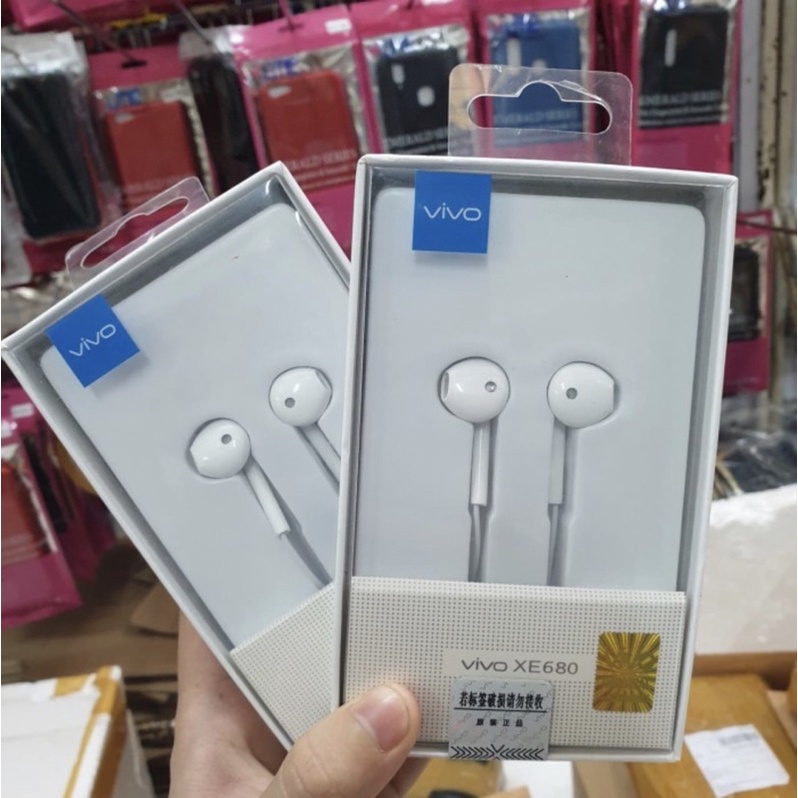 HEADSET HANDSFREE EARPHONE VIVO V5 PLUS XE680 - UA