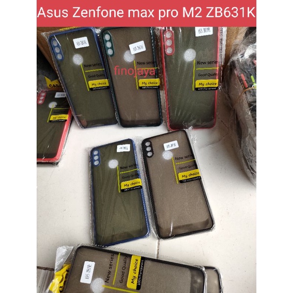 Case Aero My Choice Asus Zenfone Max Pro M2 ZB631KL Silikon Dove Pelindung Camera