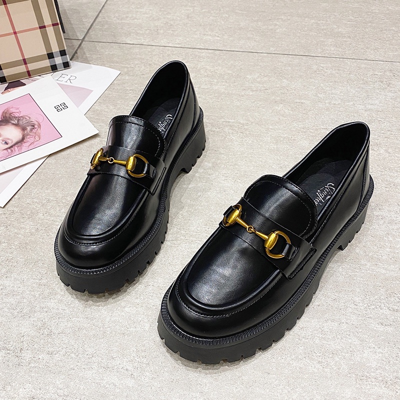 [DUNIA FASHION] Sepatu Docmart / Sepatu Loafers Wanita / Sepatu Wanita Import Premium Quality DF 566