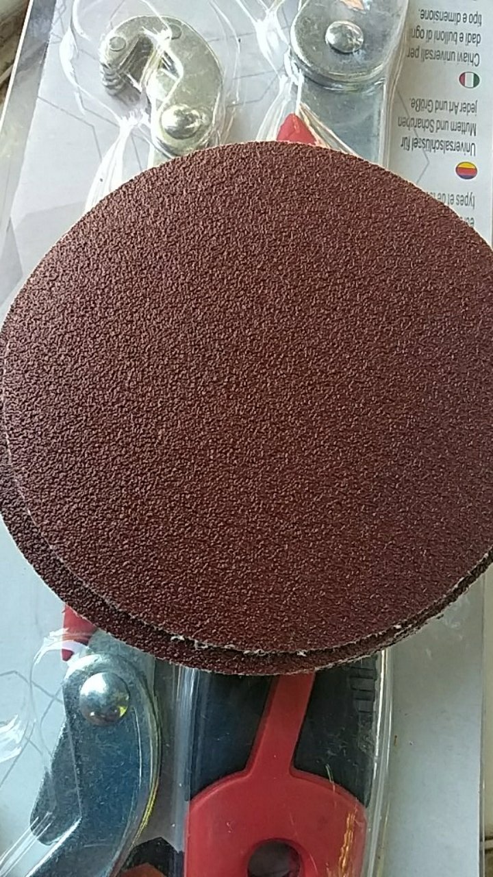 Amplas Bulat Kertas 4 Velcro P60 Mofuji