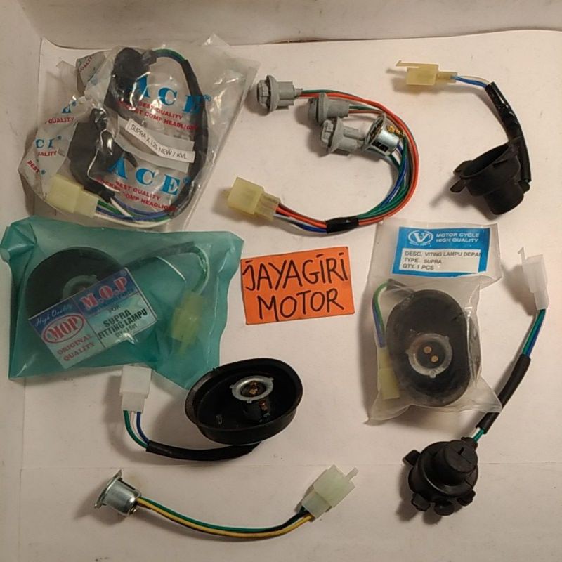 Cop Lampu Depan Supra Grand X 125 Fit New Lamp Bulb Socket Soket Fiting Fitting Pitingan Cob Motor