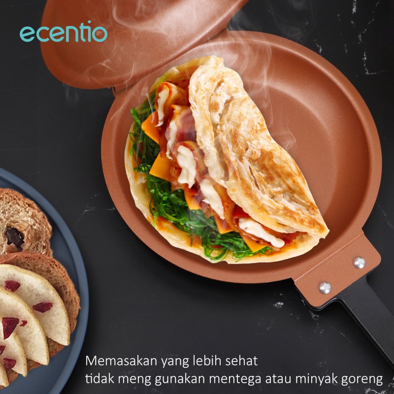 

ecentio 36cm Double Pan Air fryer Gunakan Panci