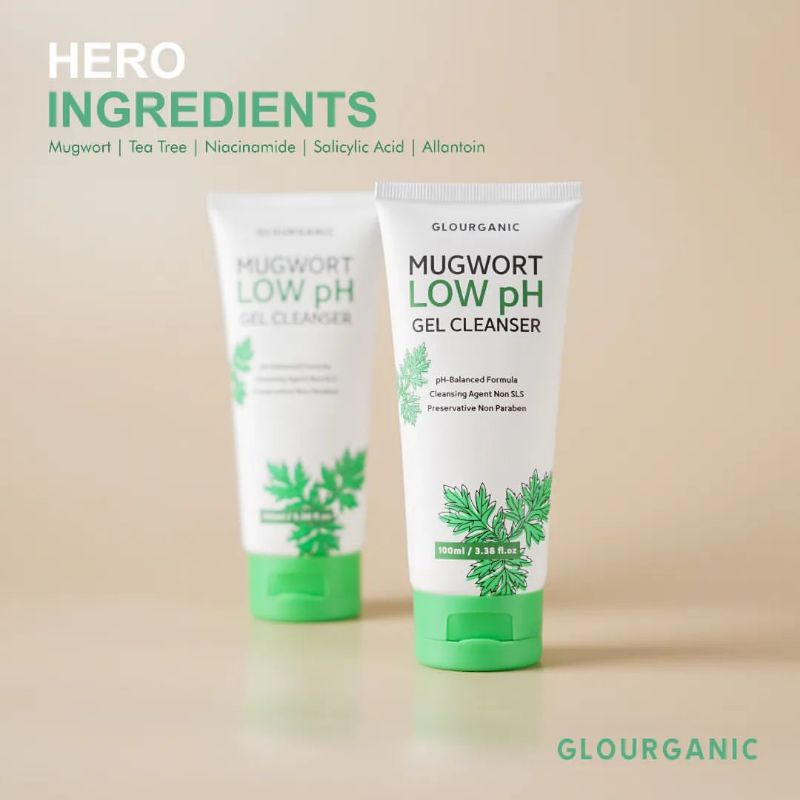 GLOURGANIC MUGWORT LOW PH GEL CLEANSER 100ML