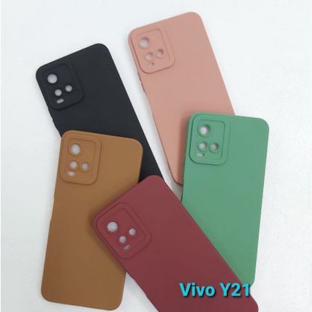 Case ProCamera Soft Matte With Camera Protector 9D Vivo Y20 Y20s Y12S Y21 Y21S Y21T Y33S Y36 4G Y36 5G