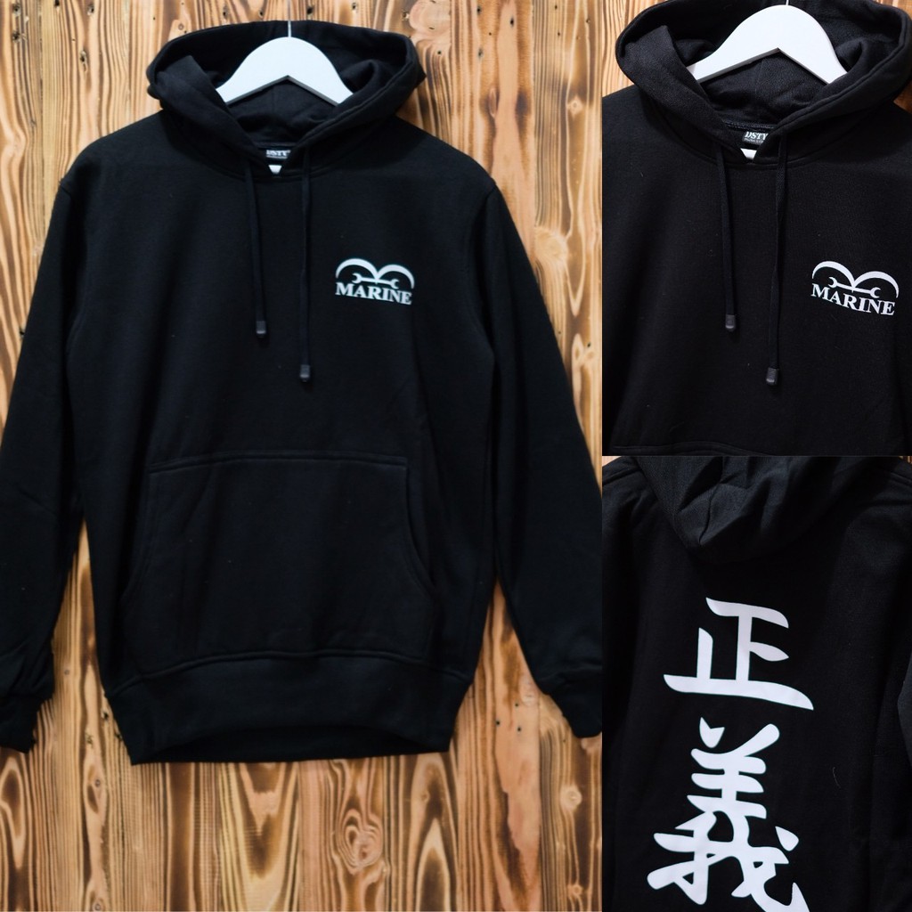 Jaket Hoodie Anime Marine/Sweater Anime ONE PIECE MARINE TEBAL