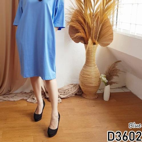 ➢ DRESS WANITA CASUAL BIG SIZE JUMBO POLOS SIMPLE BATWING D2915 ✥