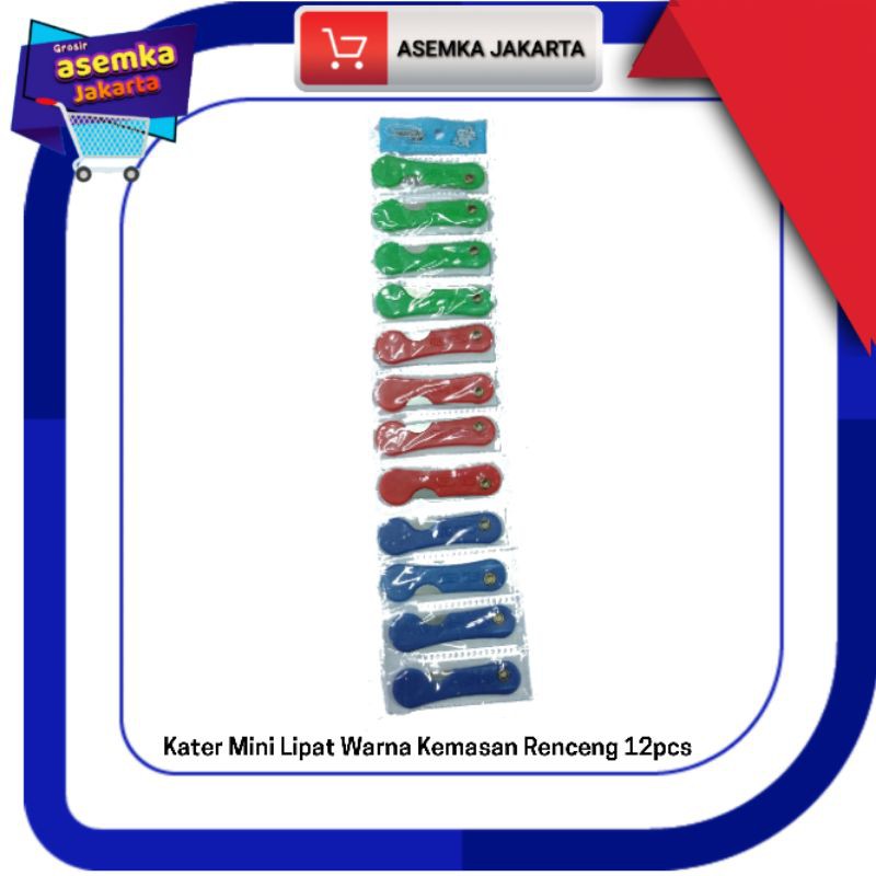 Pisau Kater Lipat Mini pisau kertas Grosir (12pcs)