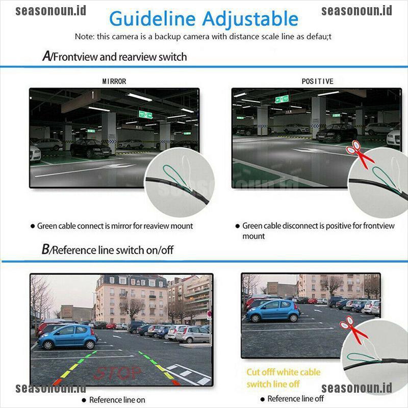 【un】170º CMOS Car Rear/Front/Side View Reverse Backup Parking Camera Waterproo