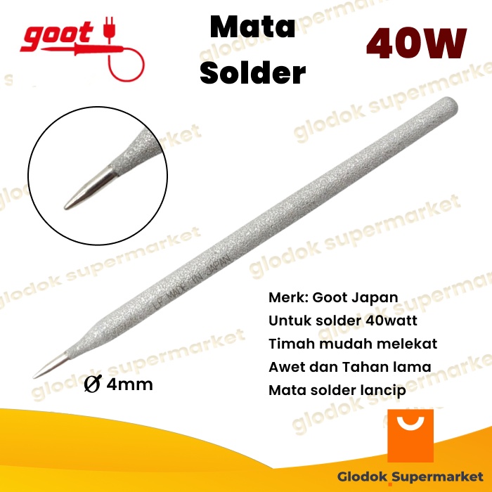 Mata Solder Goot 40 Watt Solder Tip Lancip Original Japan R48SB Runcing