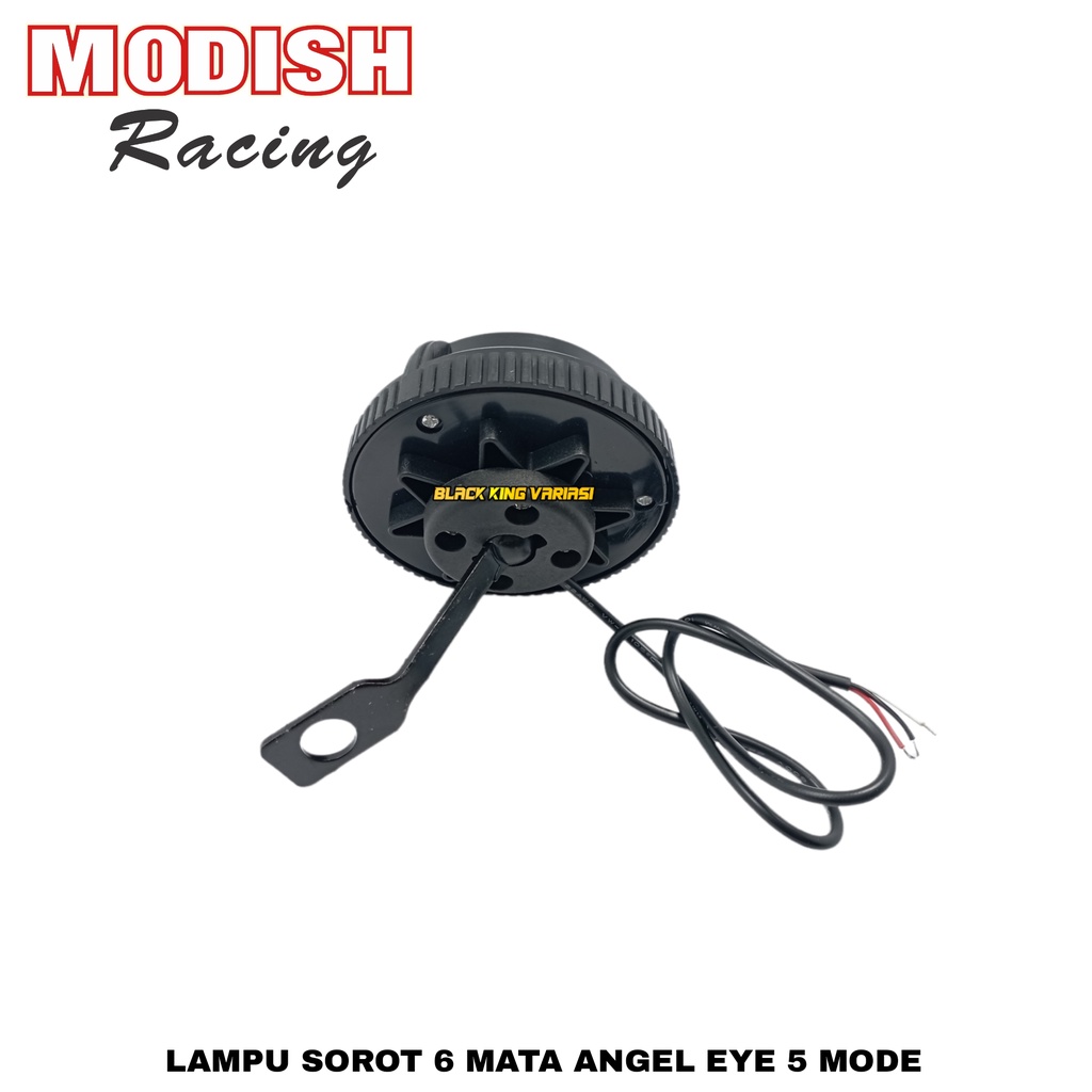 lampu tembak sorot led brecket spion 6mata dengan angel aye 5 mode