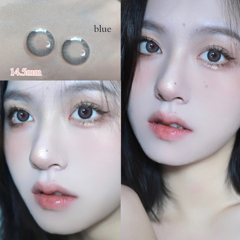 （COD）soflen minus（0.00-4.50）1 Pasang Lensa Kontak Warna Diameter 14-14.5MM Lensa Kontak Tahunan soflen mata soflens softlens soplen murah