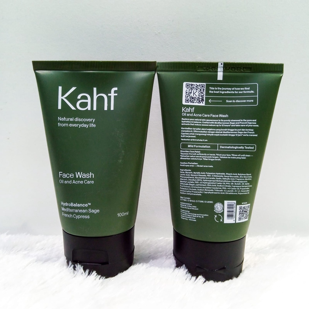 Jual kahf oil and acne care face wash 100 ml kahf facial wash face wash