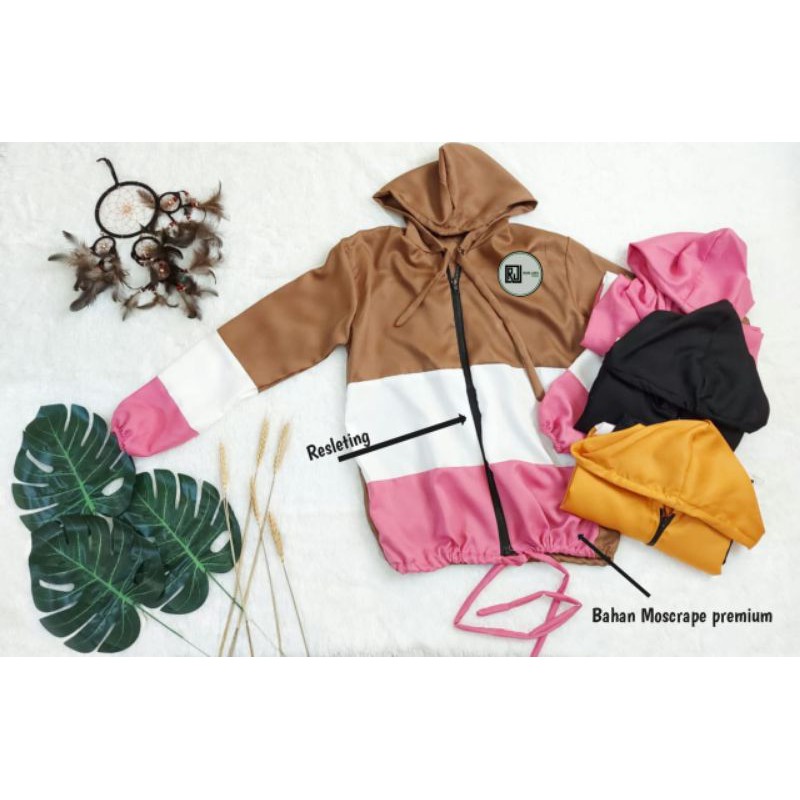 Jaket Wanita Brio Jaket Moscrepe SLETING FULL