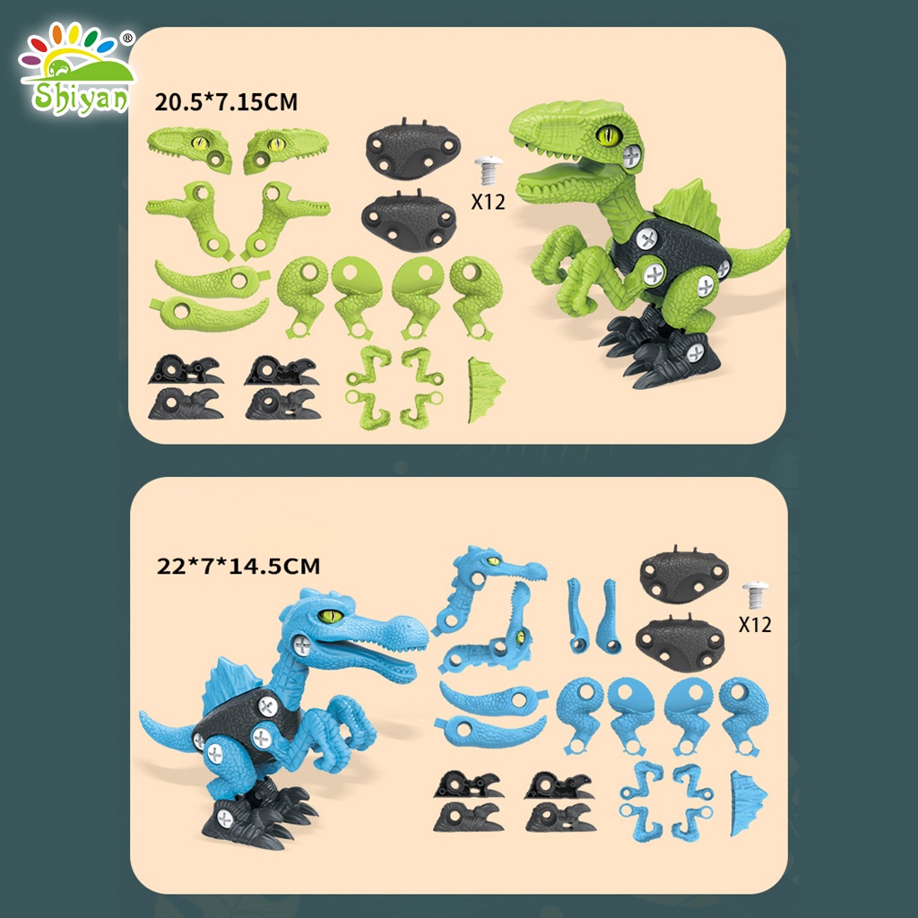 Mainan Edukasi Anak Rakit DIY Dino Dinosaurus Disassembly Assembly